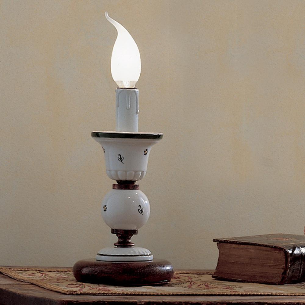 mediterran asztali lampa zold bronz festes klasszikus gyertya formaju kezzel rusztikus paraszthaz ejjeli szekreny haloszoba nyaralo felujitas lampak vilagitas regies vintage olasz toszkan lameridiana lakberendezes ferroluce.jpg